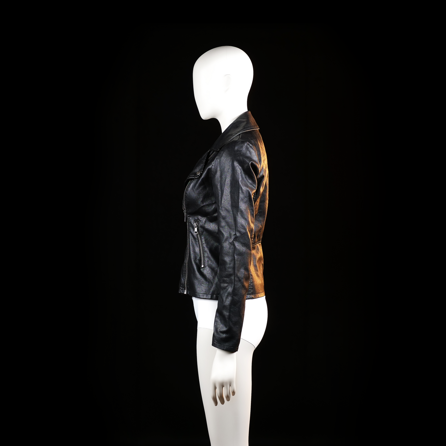 Biker jacket - Black - Size XS