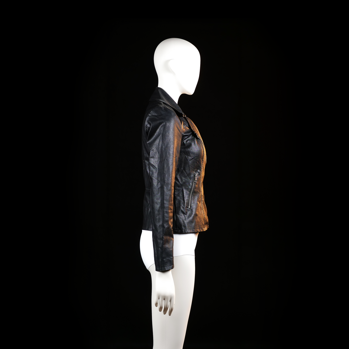 Biker jacket - Black - Size XS