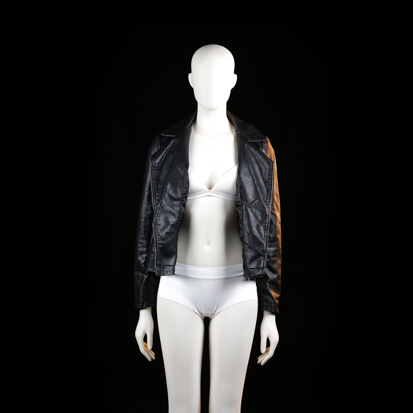 Biker jacket - Black - Size XS