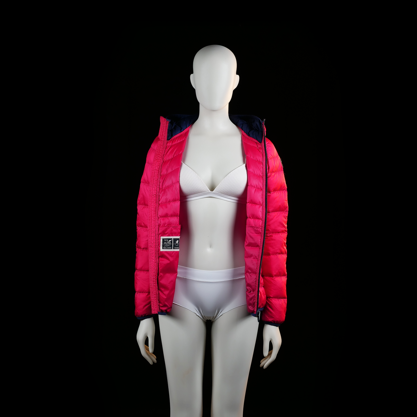 Padded jacket - Pink & Black - Size 36