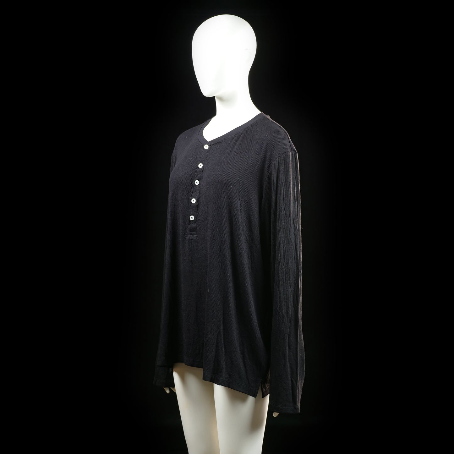 Long-sleeve top - Black - Size L - (NEW)