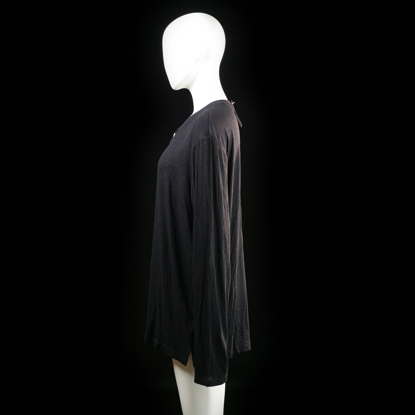 Long-sleeve top - Black - Size L - (NEW)