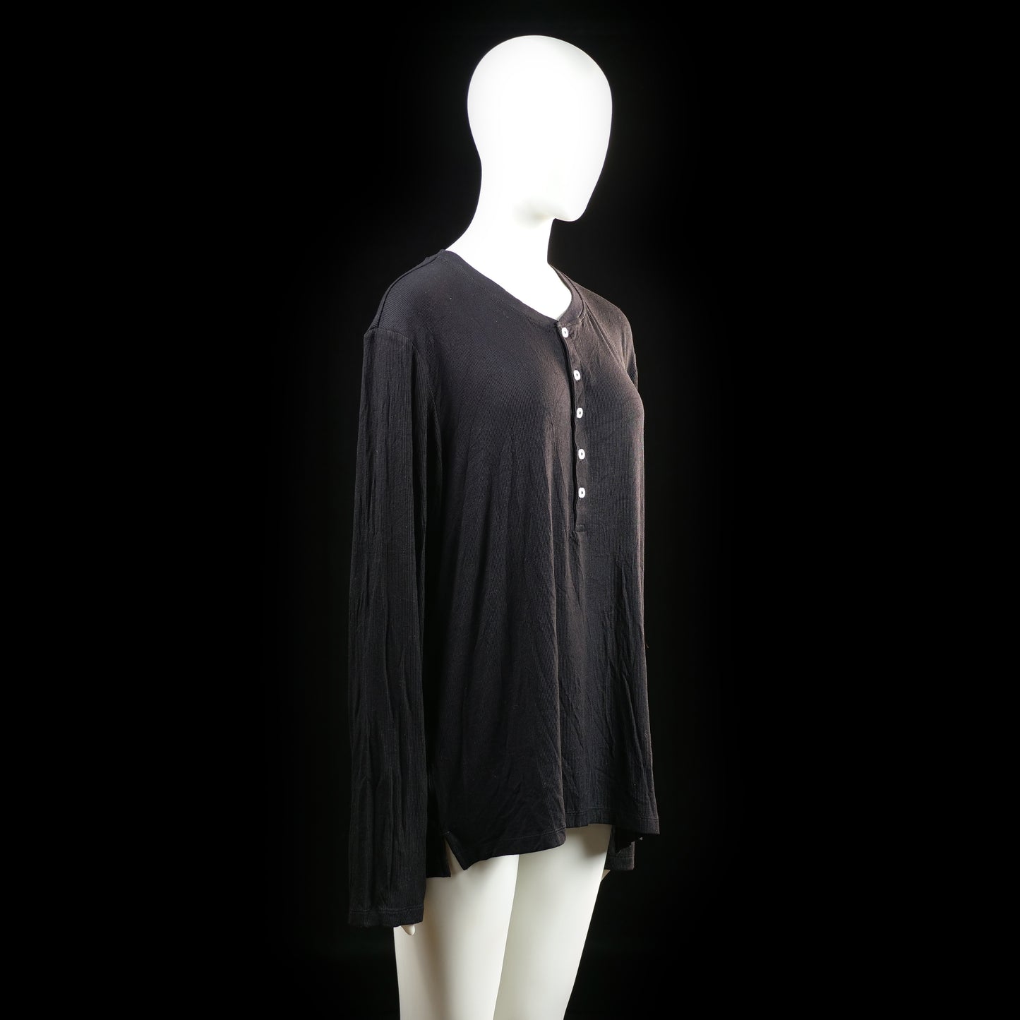 Long-sleeve top - Black - Size L - (NEW)