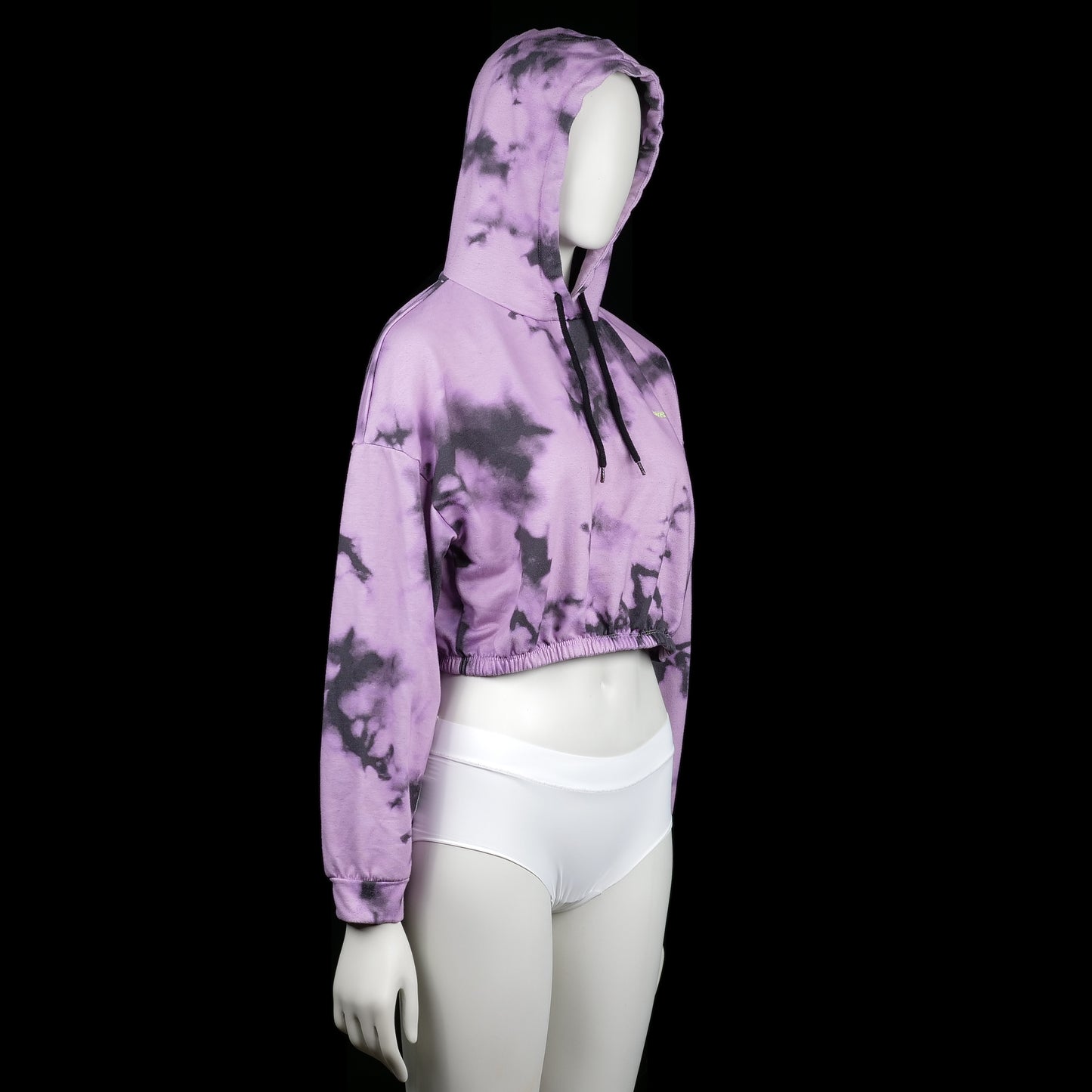 Hoodie - Purple & Black - Size M