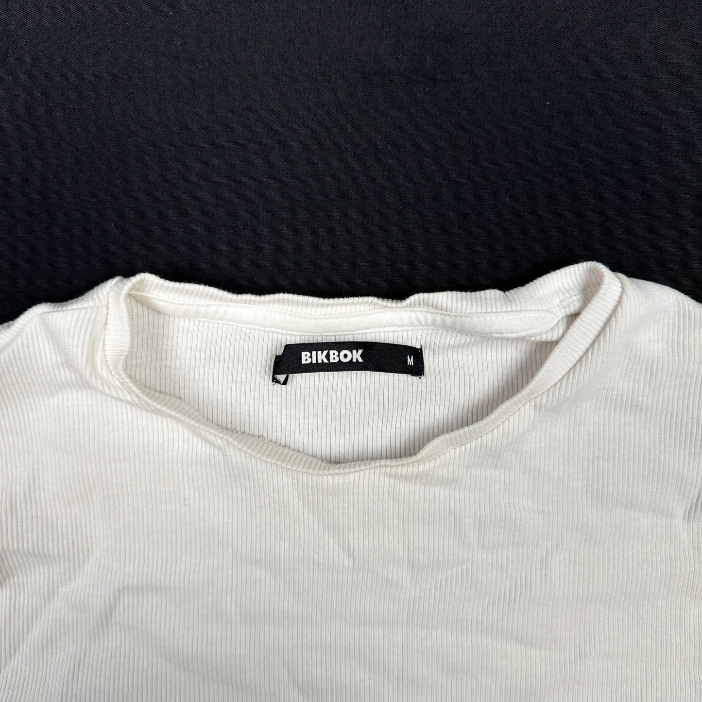 Long-sleeve top - Ivory - Size M