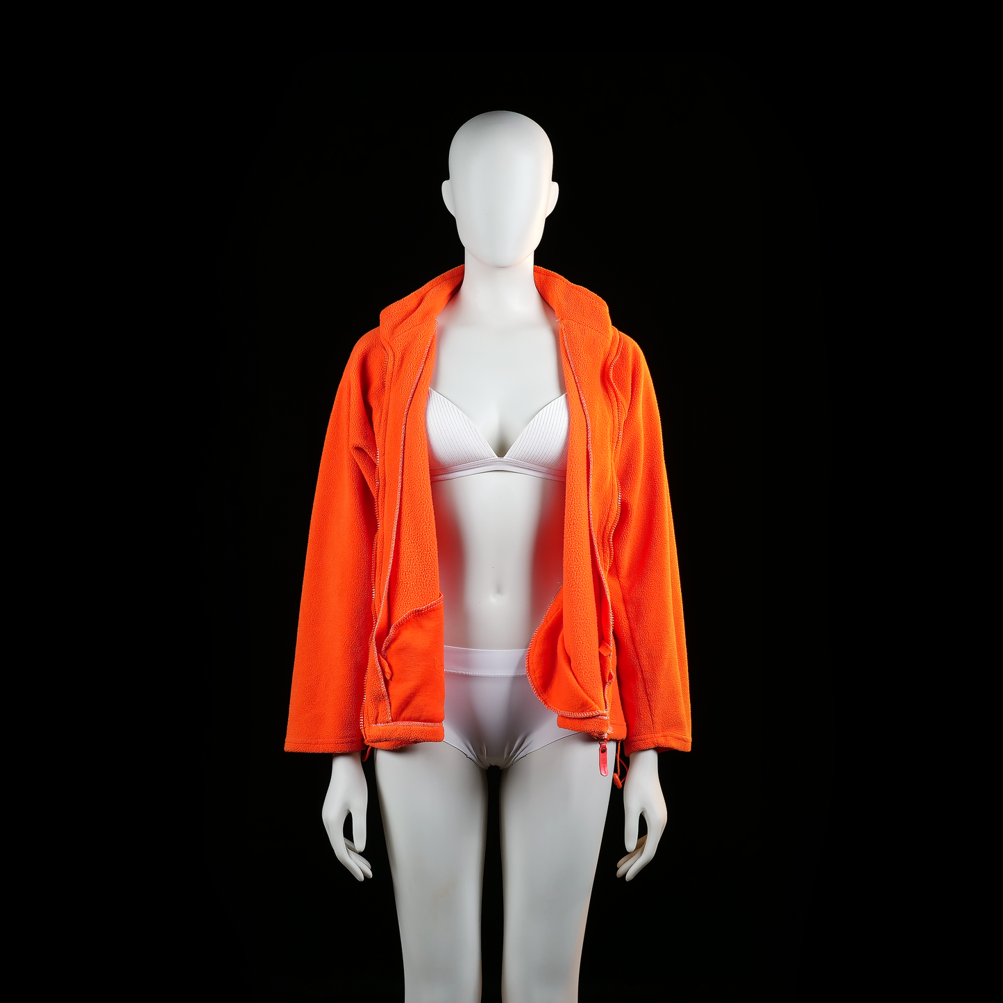 Fleece jacket - Orange - Size L