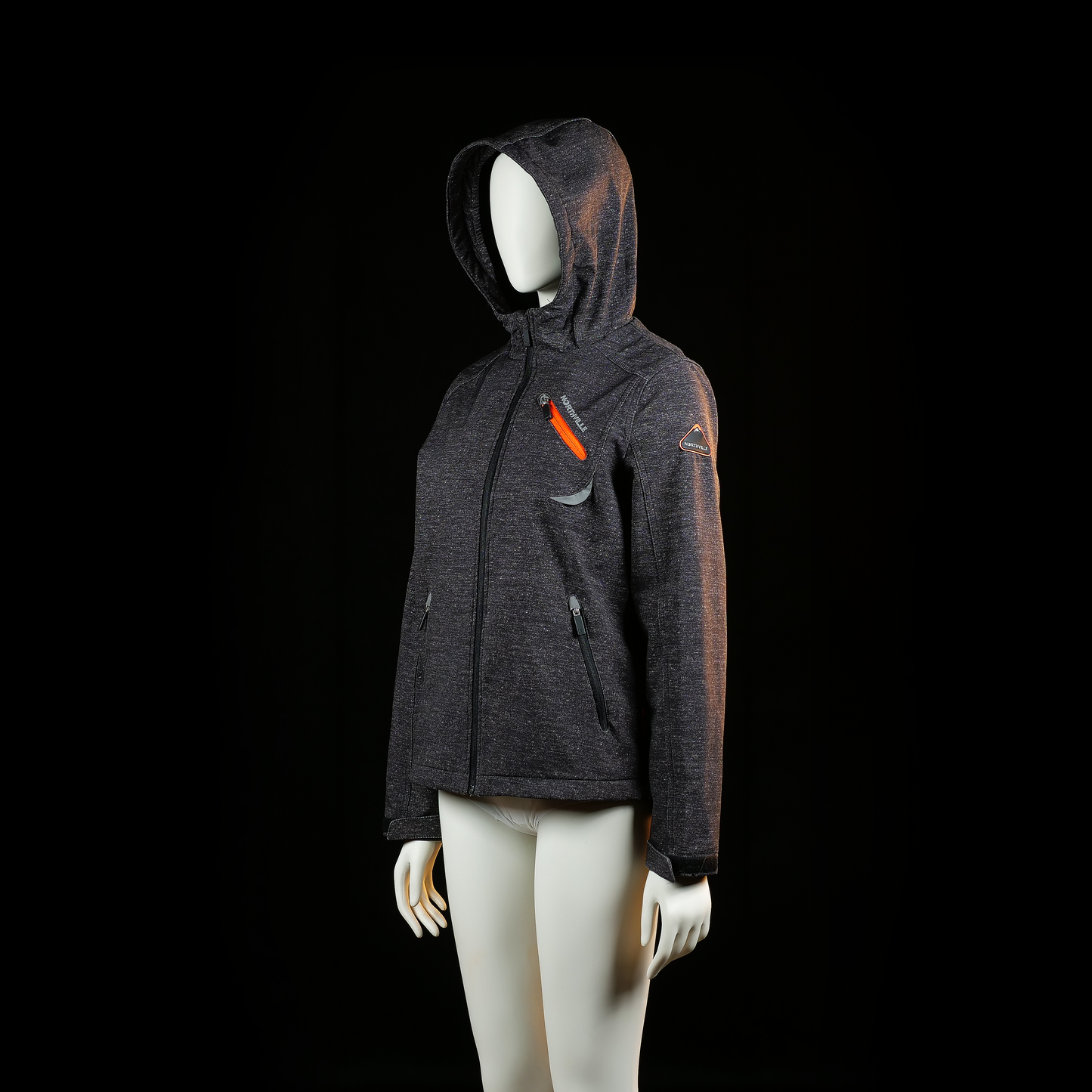 Sport jacket - Dark Gray & Orange - Size 164