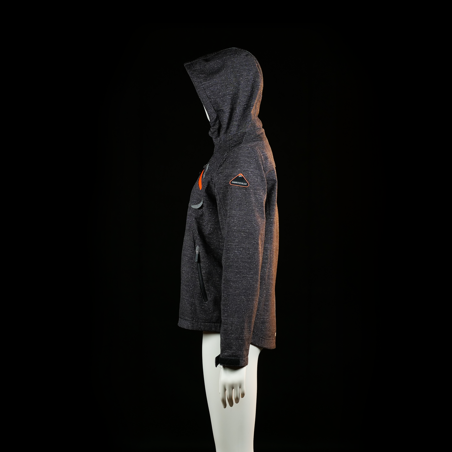 Sport jacket - Dark Gray & Orange - Size 164