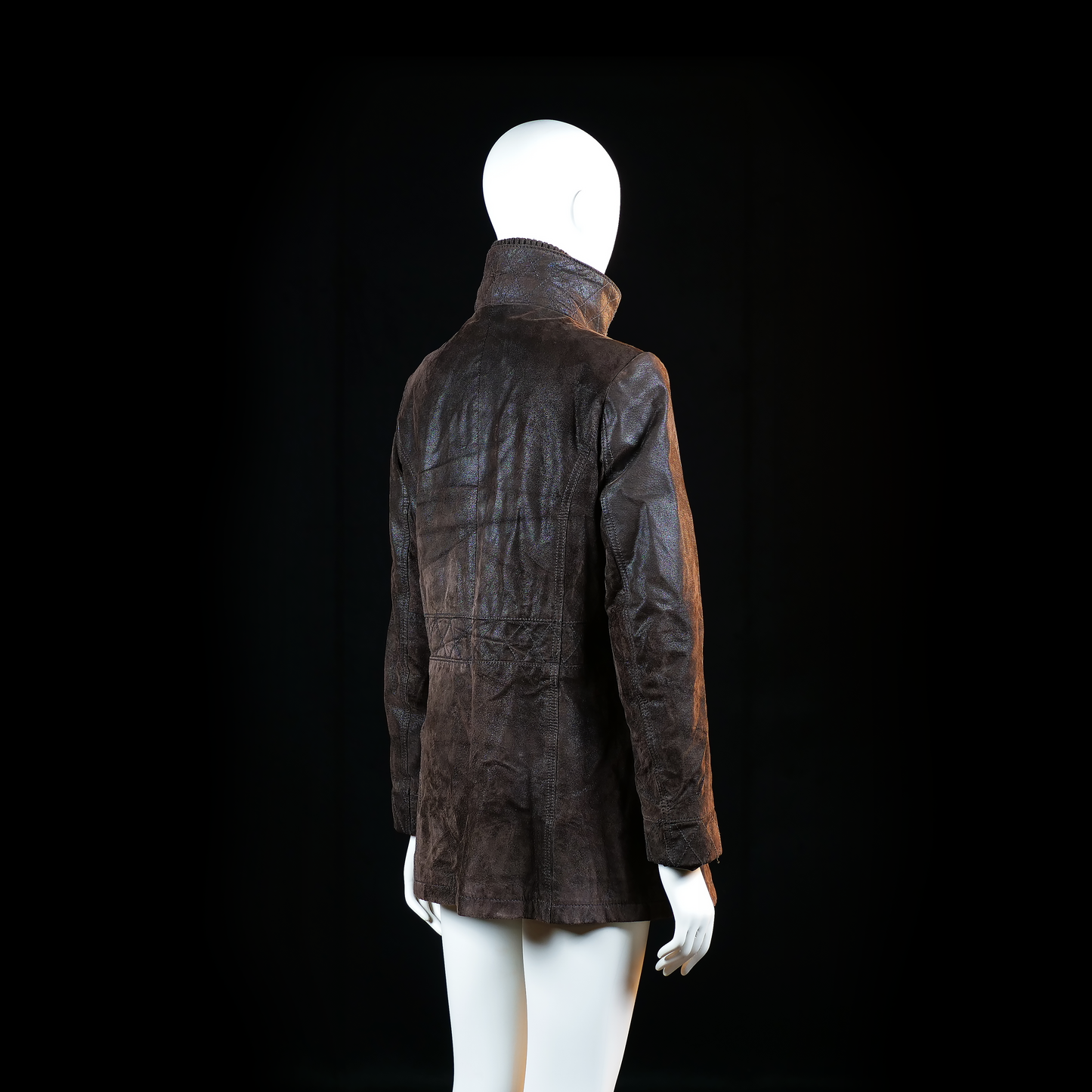 Leather jacket - Dark Brown - Size 40