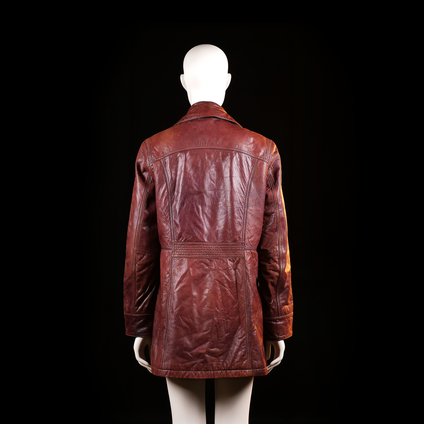 Leather jacket - Brown - Size 42