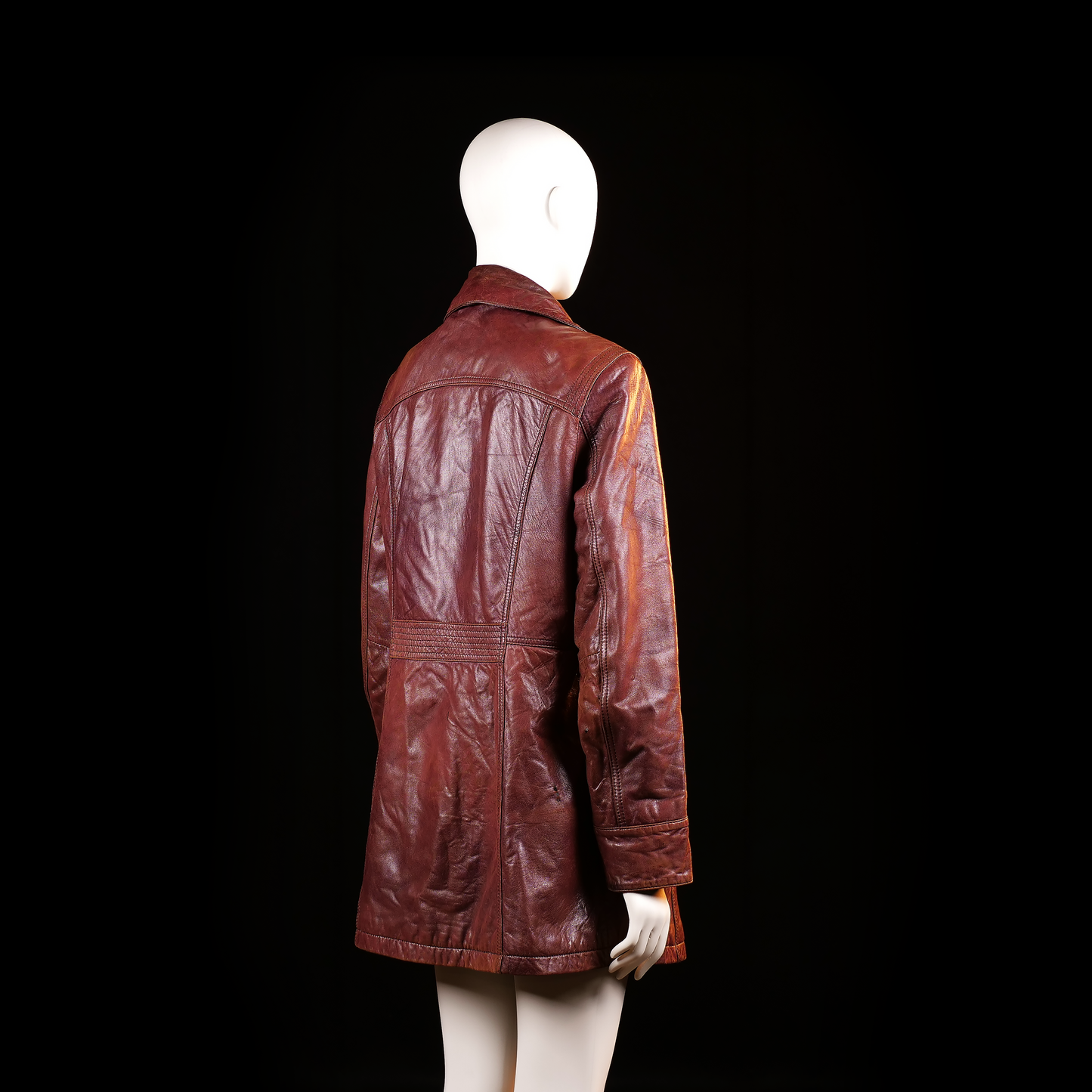 Leather jacket - Brown - Size 42