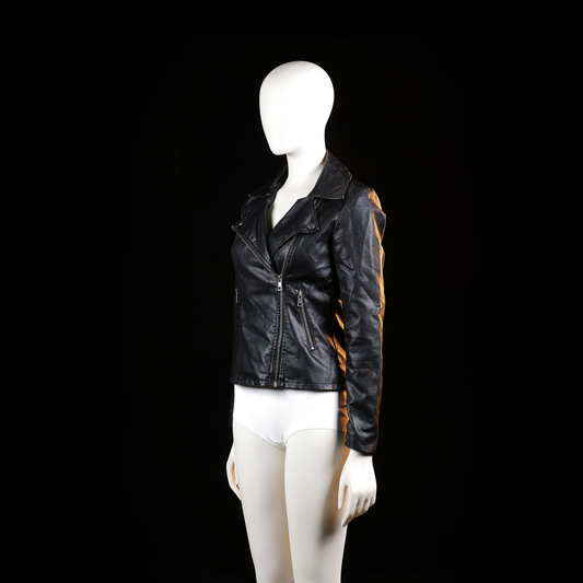 Biker jacket - Black - Size XS