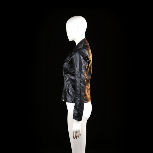 Biker jacket - Black - Size XS