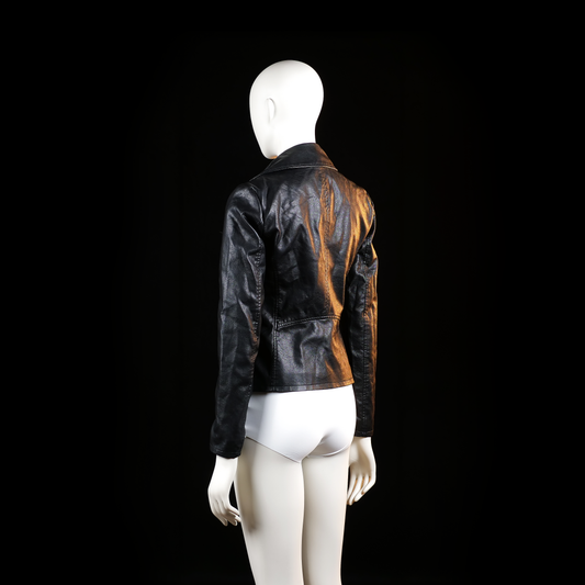 Biker jacket - Black - Size XS