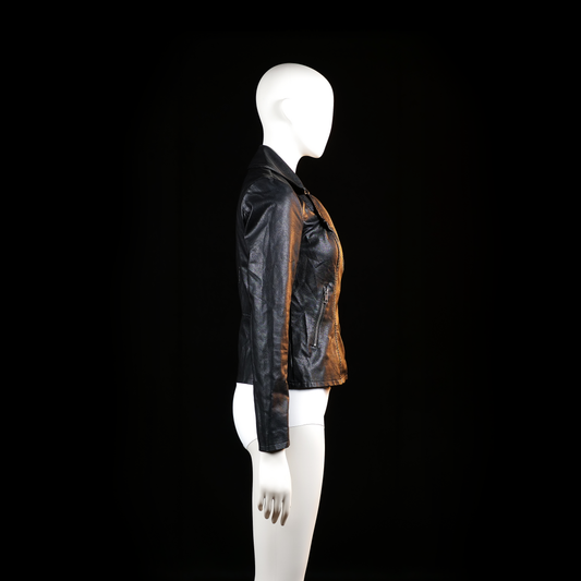 Biker jacket - Black - Size XS