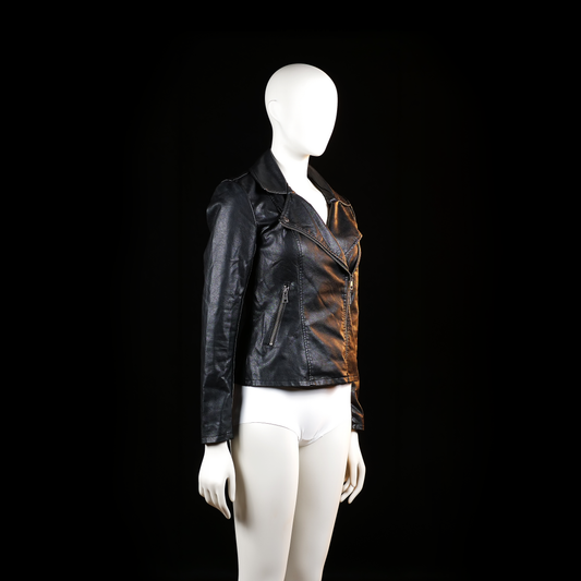 Biker jacket - Black - Size XS