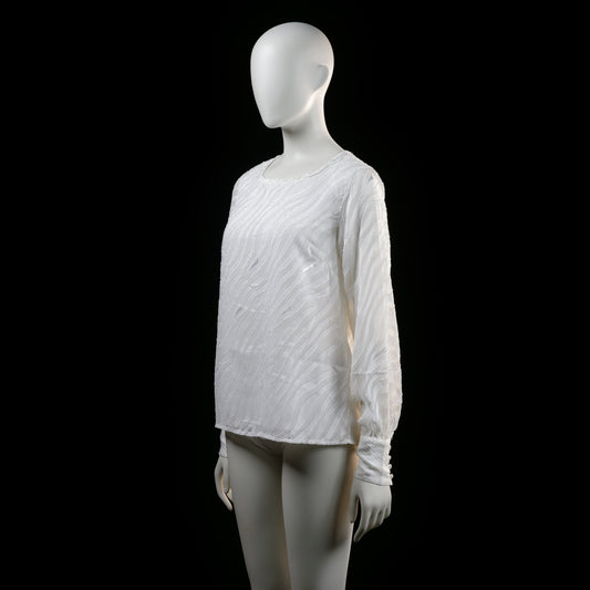 Blouse - White - Size 38 - (NEW)