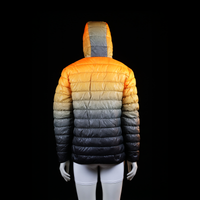 Padded jacket - Orange & Black - Size L - (NEW)