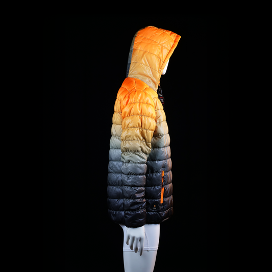 Padded jacket - Orange & Black - Size L - (NEW)