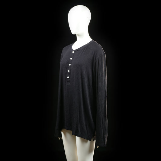 Long-sleeve top - Black - Size L - (NEW)