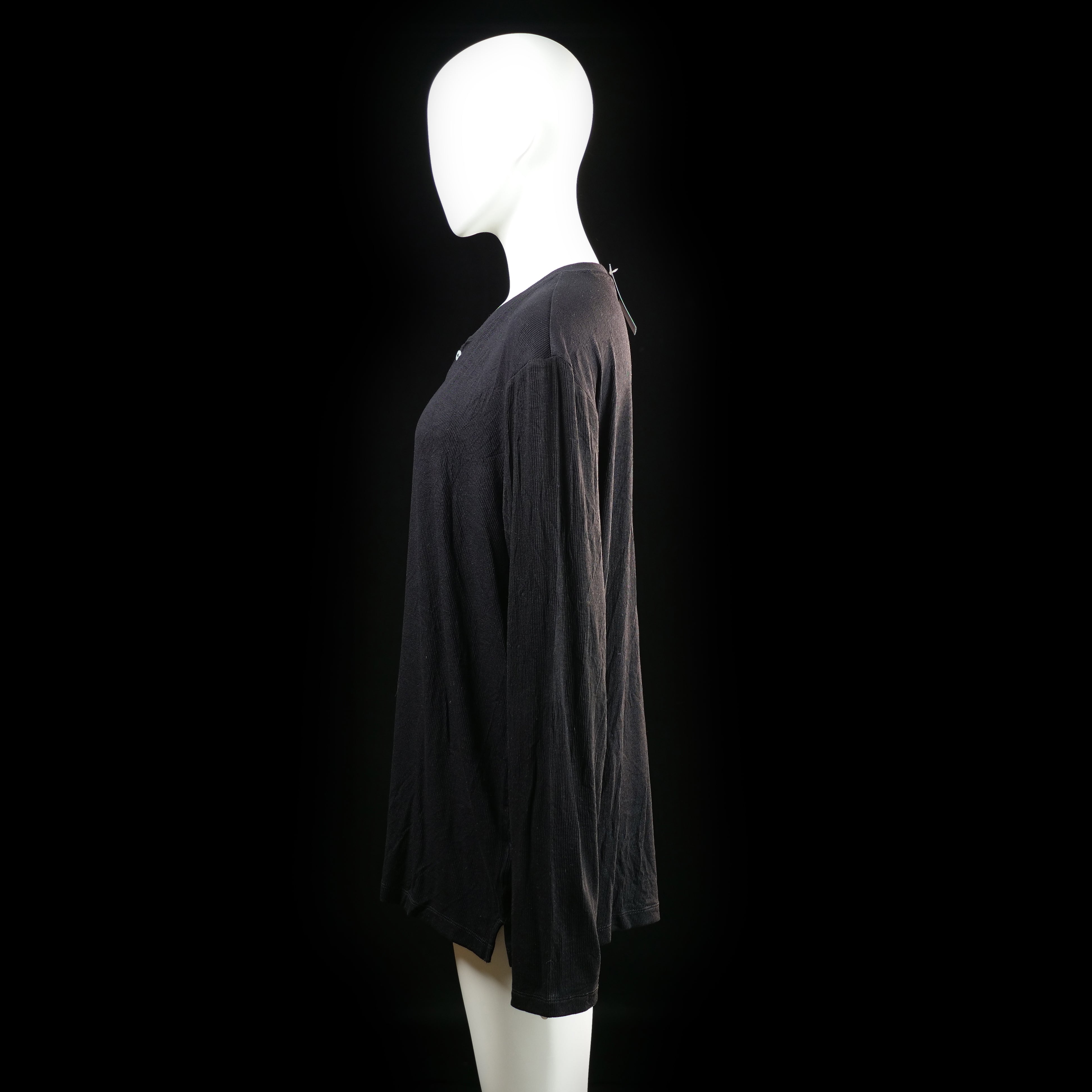 Long-sleeve top - Black - Size L - (NEW)