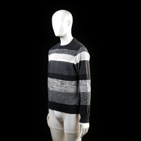 Sweater - White & Charcoal - Size L