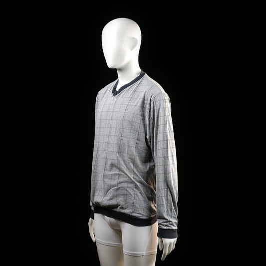 Sweater - Light Gray & Black - Size M