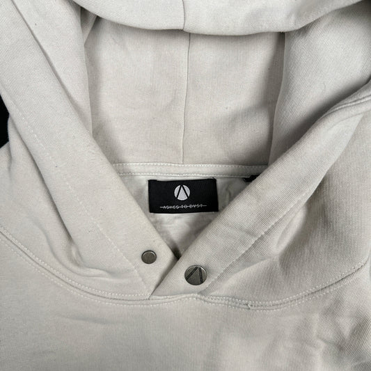 Hoodie - Ivory & Black - Size XL