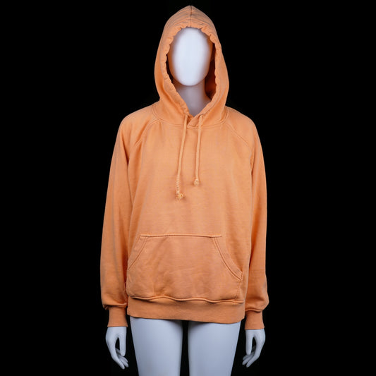 Bikbok - Hoodie - Orange - Size M - Solid orange hoodie with a kangaroo pocket and drawstring hood. Features ribbed cuffs and hem.