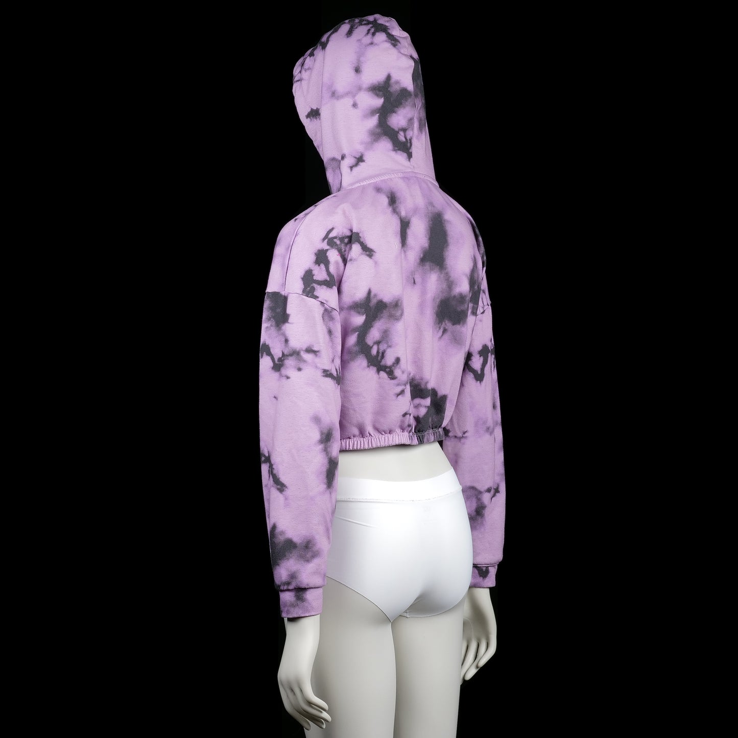 Hoodie - Purple & Black - Size M