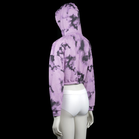 Hoodie - Purple & Black - Size M