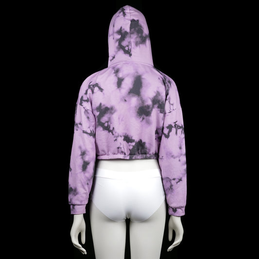 Hoodie - Purple & Black - Size M