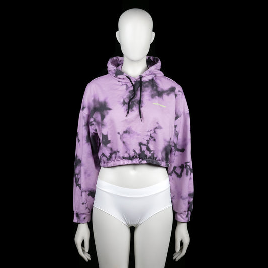 Hoodie - Purple & Black - Size M
