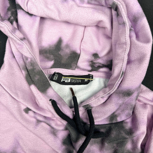 Hoodie - Purple & Black - Size M