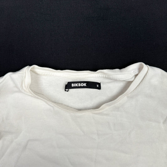 Long-sleeve top - Ivory - Size M