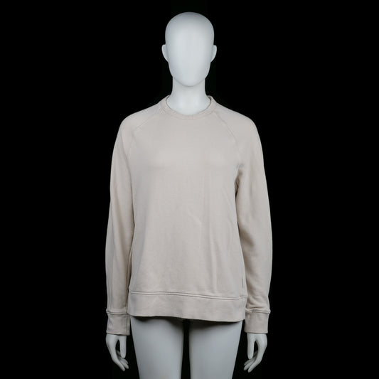 H&M - Sweatshirt - Ivory - Size M - Solid ivory sweatshirt with a round neckline and ribbed cuffs. Features a straight hem and raglan sleeves.