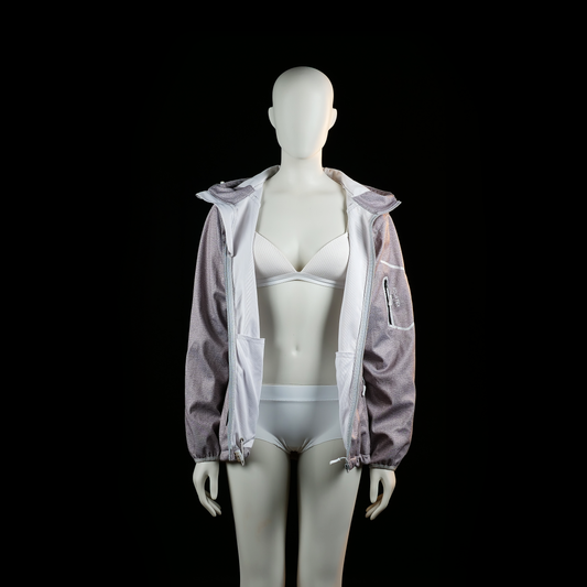 Windbreaker - Light Gray - Size 44